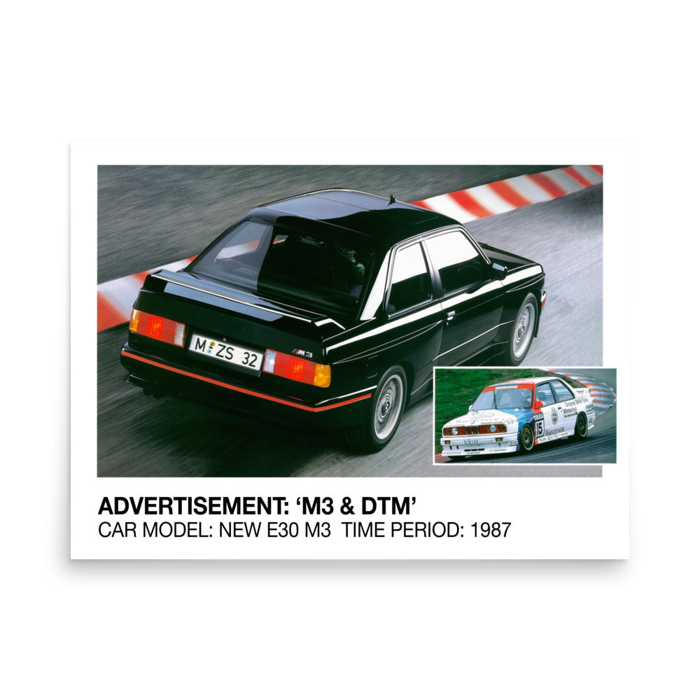 'E30 M3' PRINT (1987)